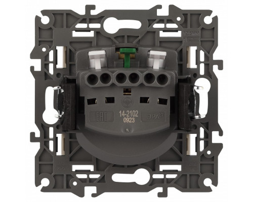 Розетка с заземлением и со шторкой, без рамки Эра Эра Elegance 14-2102-02