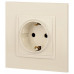 Розетка с заземлением и со шторкой, без рамки Эра Эра Elegance 14-2102-02