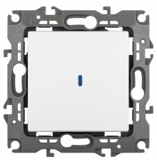 Выключатель одноклавишный с подсветкой без рамки Эра Эра 12 12-1102-01М