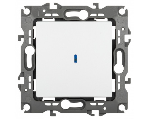 Выключатель одноклавишный с подсветкой без рамки Эра Эра 12 12-1102-01М