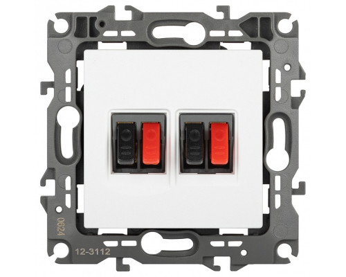 Розетка акустическая без рамки Эра Эра 12 12-3112-01М