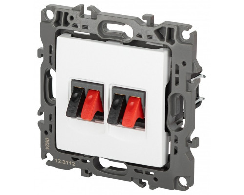 Розетка акустическая без рамки Эра Эра 12 12-3112-01М