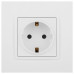 Розетка с заземлением, без рамки Эра Эра Elegance 14-2101-01М