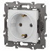 Розетка с заземлением, без рамки Эра Эра Elegance 14-2101-01М