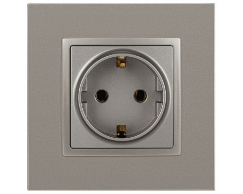 Розетка с заземлением, без рамки Эра Эра Elegance 14-2101-16