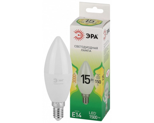 Лампа светодиодная Эра Green Line LED B35-15W-830-E14 GL