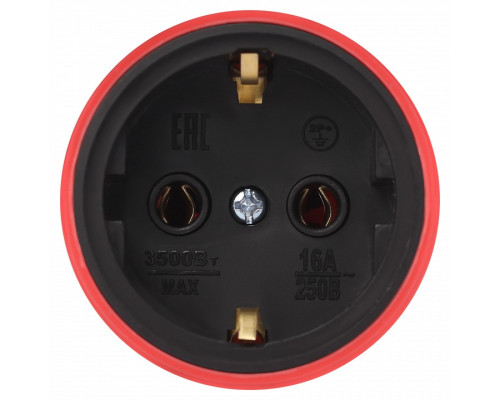 Розетка с заземлением Эра  RX11-R-IP44