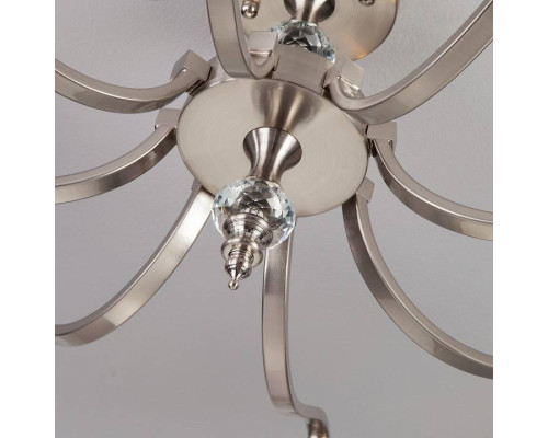 Люстра на штанге Eurosvet Ofelia 60070/8 сатин-никель 60070/8