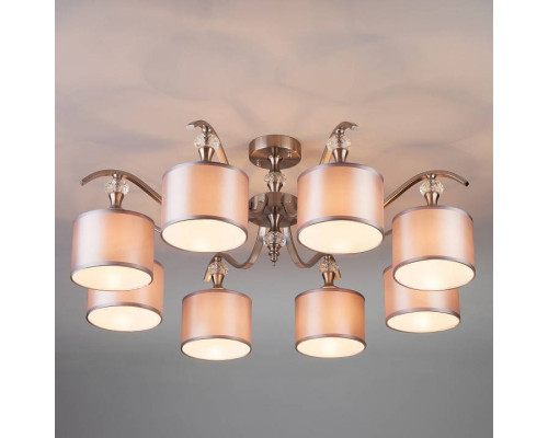 Люстра на штанге Eurosvet Ofelia 60070/8 сатин-никель 60070/8