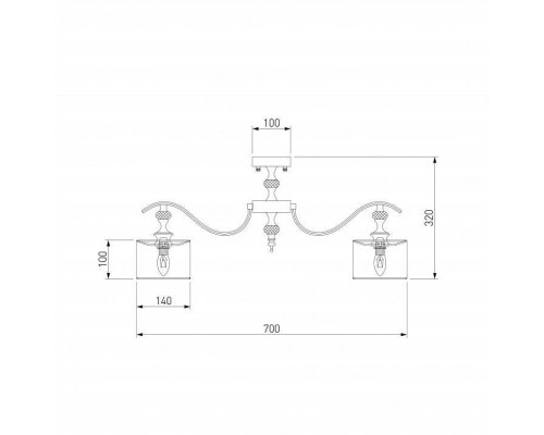 Люстра на штанге Eurosvet Ofelia 60070/8 сатин-никель 60070/8