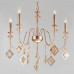 Подвесная люстра Eurosvet Telao 10120/5 золото тонированный хрусталь Strotskis Smart 10120/5