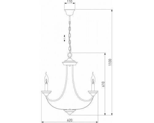 Подвесная люстра Eurosvet Lazzaro 60098/5 хром