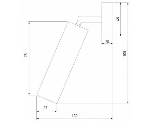 Спот Eurosvet Pin 20133/1 LED белый