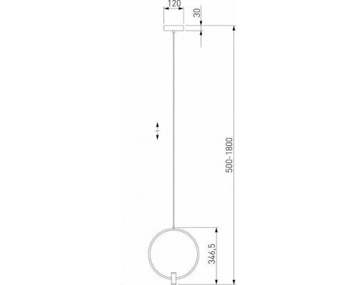 Подвесной светильник Eurosvet Layla 50257/1 LED черный