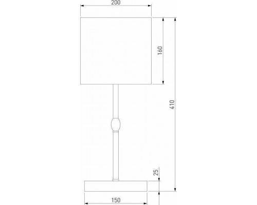 Настольная лампа декоративная Eurosvet Notturno 01162/1 черный