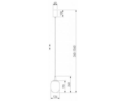 Подвесной светильник Eurosvet Pineapple 50266/1 янтарный