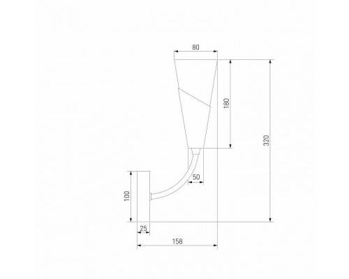 Бра Eurosvet Rhyton 60167/1 никель