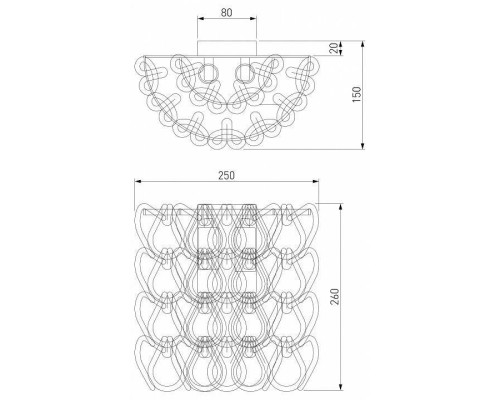 Накладной светильник Bogate's Cappio 380/2