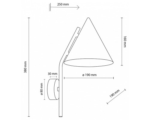 Бра TK Lighting Cono 11087 CONO BRICK