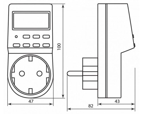 Розетка с таймером Feron TM24 23257