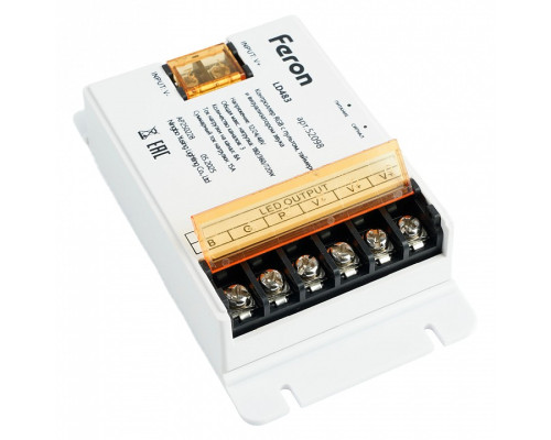 Контроллер-регулятор цвета RGB с пультом ДУ Feron LD483 52098