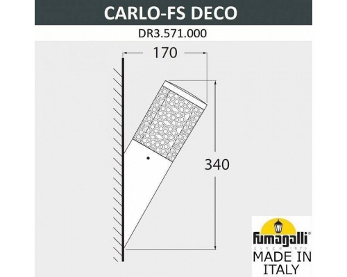 Светильник на штанге Fumagalli Carlo Deco DR3.571.000.WXU1L