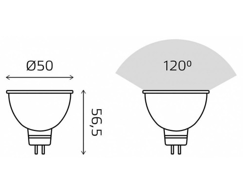 Набор светодиодных ламп Gauss Basic GU5.3 5.5 Вт 4100 K 10135262T