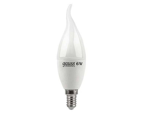 Лампа светодиодная Gauss Black G45 E14 6.5 Вт 3000 K 104101107