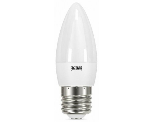 Лампа светодиодная Gauss Led Elementary Candle E27 6Вт 3000K 33216