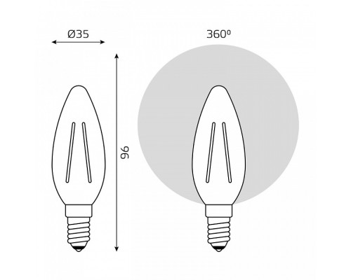 Лампа светодиодная Gauss  50312142