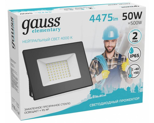 Светильник настенно-потолочный Gauss Elementary 613100250