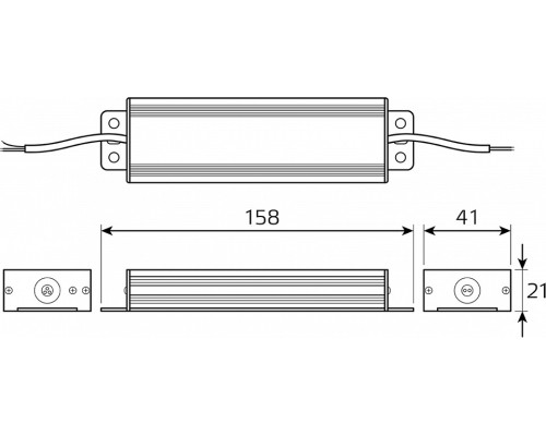 Блок питания с проводом Gauss  BT523