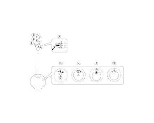 Подвесной светильник Globo Balla 1582