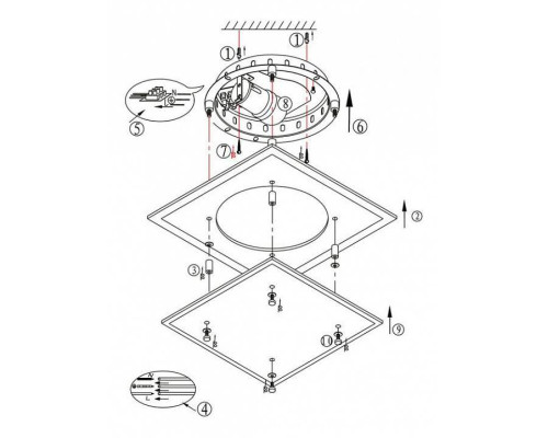 Светильник потолочный Globo Indi 48168