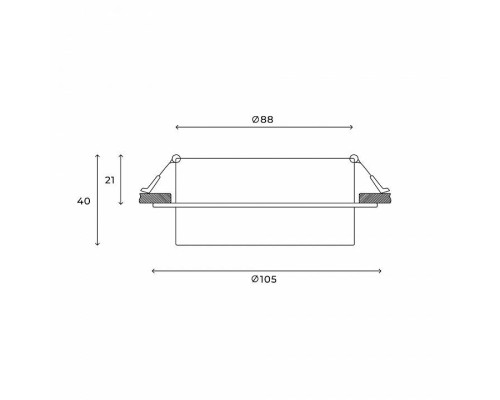 Встраиваемый светильник Hesby Lighting Nimbus HSBL_0127