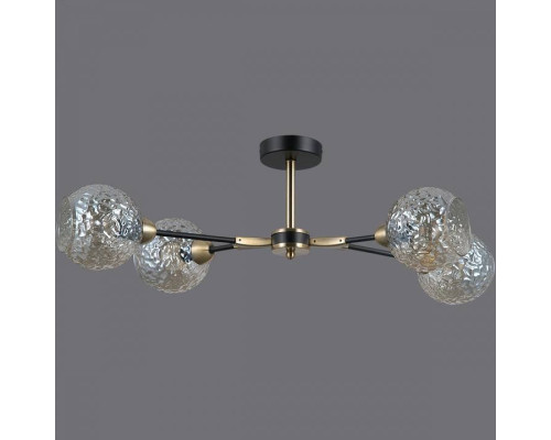 Люстра на штанге ILLUMICO  IL0253-4CSQ-79 BK AB