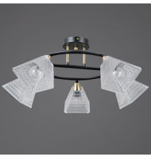 Люстра на штанге ILLUMICO IL0850 IL0850-5CSQ-25BKAB ELITE