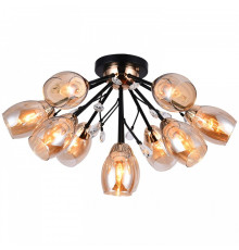 Люстра на штанге ILLUMICO  IL1284-10CPA-29 BK GD