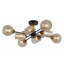 Люстра на штанге ILLUMICO  IL8243-8COU-79 BK GD