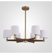 Люстра на штанге Imperiumloft Jorgenson White/Dark wood STAVRA01