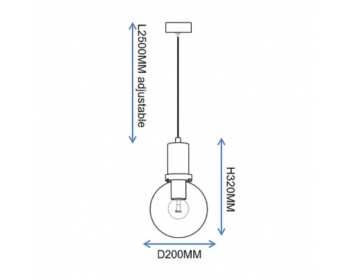 Подвесной светильник Imperiumloft PENBALL Black PENBALL02
