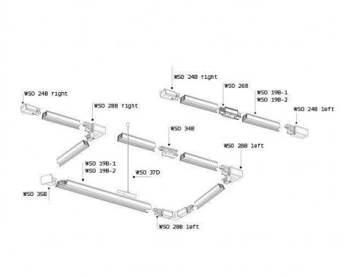 Светильник на штанге Italline M04-508 M04-508 white 4000K