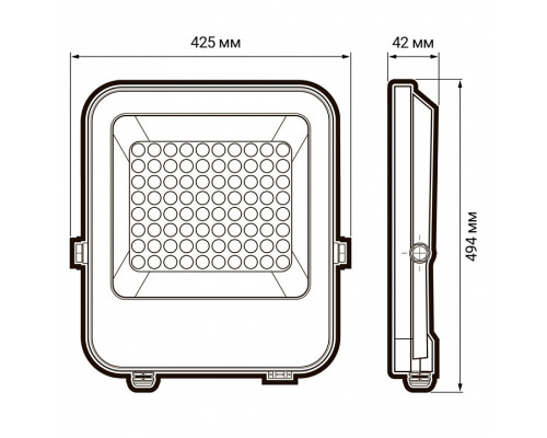 Настенно-потолочный прожектор Jazzway  PFL- S4- 400w 6500K 80° IP65