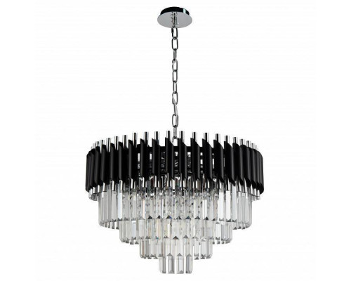 Подвесная люстра Natali Kovaltseva DARIAN 76017/10C CHROME BLACK