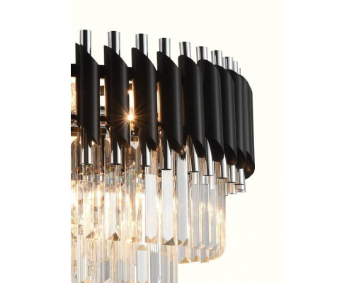 Подвесная люстра Natali Kovaltseva DARIAN 76017/10C CHROME BLACK