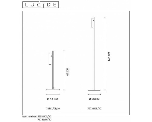 Торшер Lucide Philon 79781/05/30