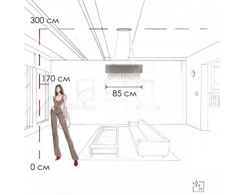 Подвесной светильник Loft it Opera 10406/850L
