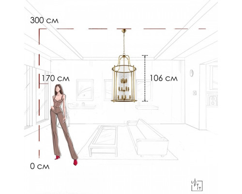 Подвесной светильник Loft it Lighthouse 10456/12 AB