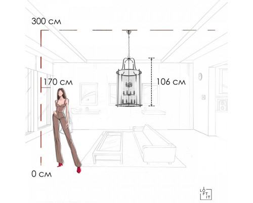 Подвесной светильник Loft it Lighthouse 10456/12 CR