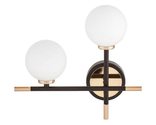 Бра LUMINA DECO Marsiada LDW 6033N-2 BK+FGD